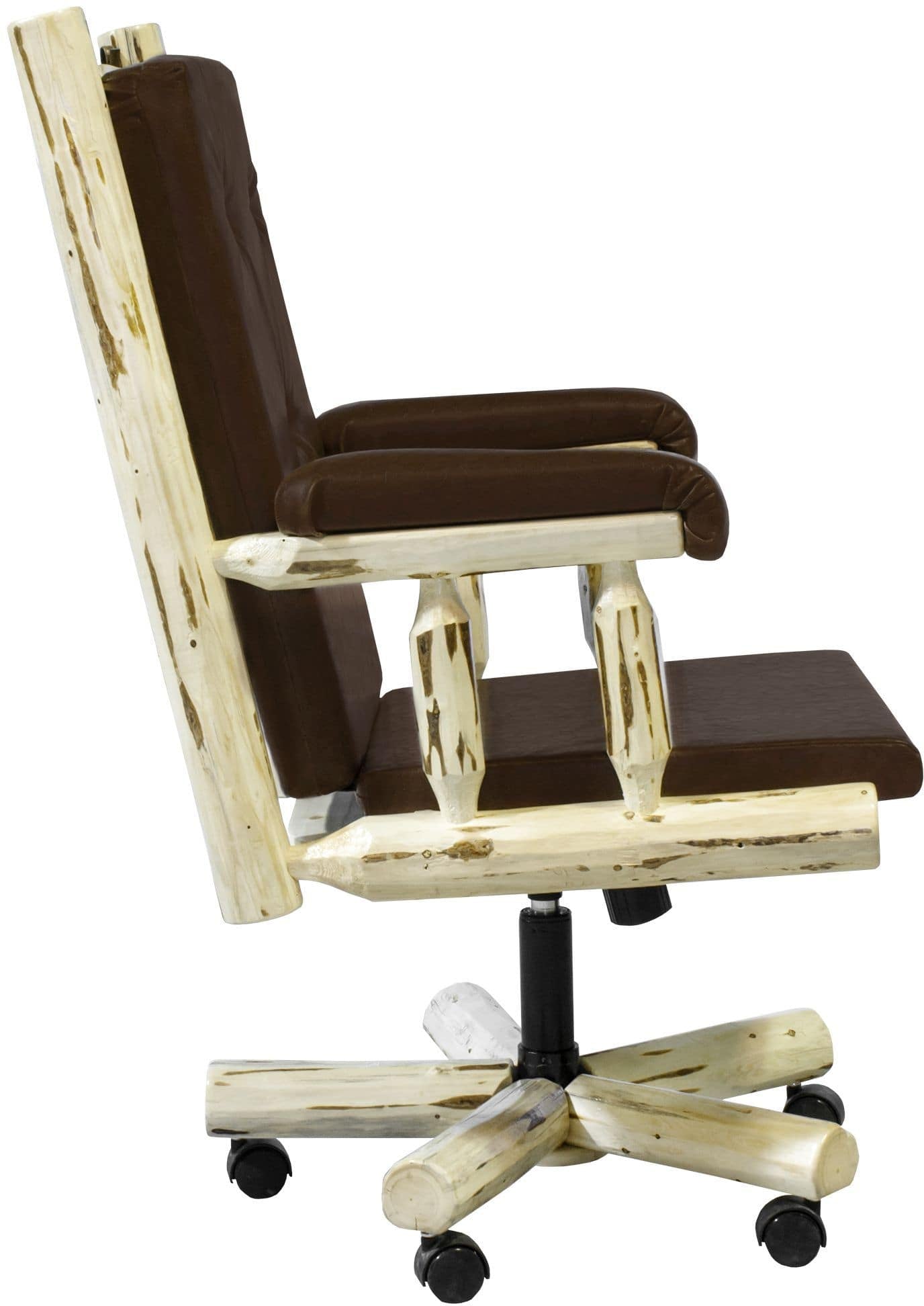 Montana Woodworks Montana Collection Upholstered Office Chair-Rustic Furniture Marketplace