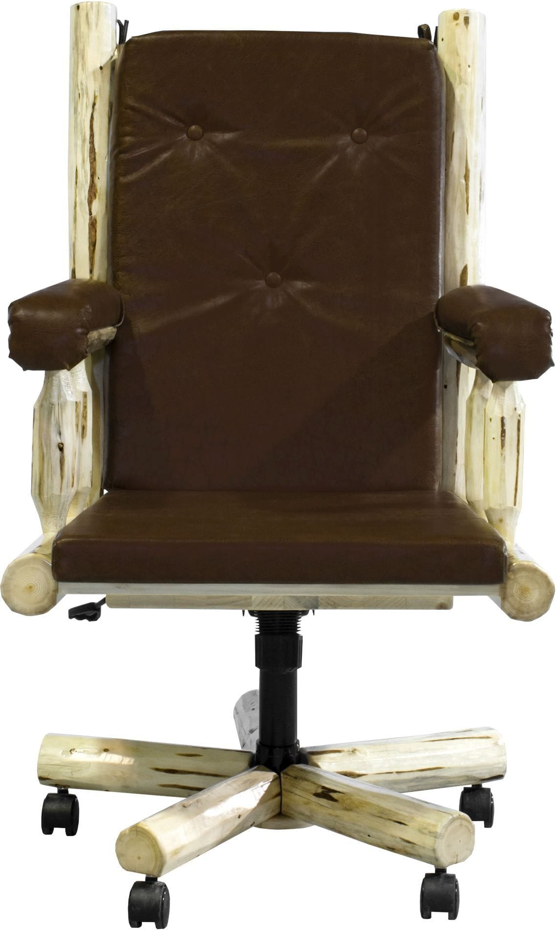 Montana Woodworks Montana Collection Upholstered Office Chair-Rustic Furniture Marketplace