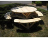 Moon Valley Rustic 56" Round Picnic Table Cover-Rustic Furniture Marketplace