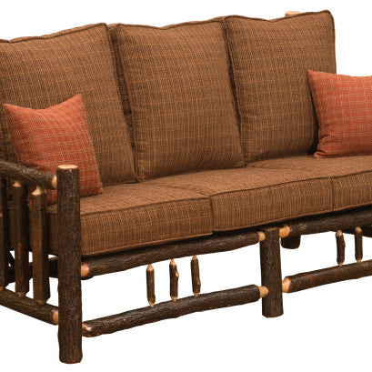 Fireside Lodge Hickory Log Framed Sofa