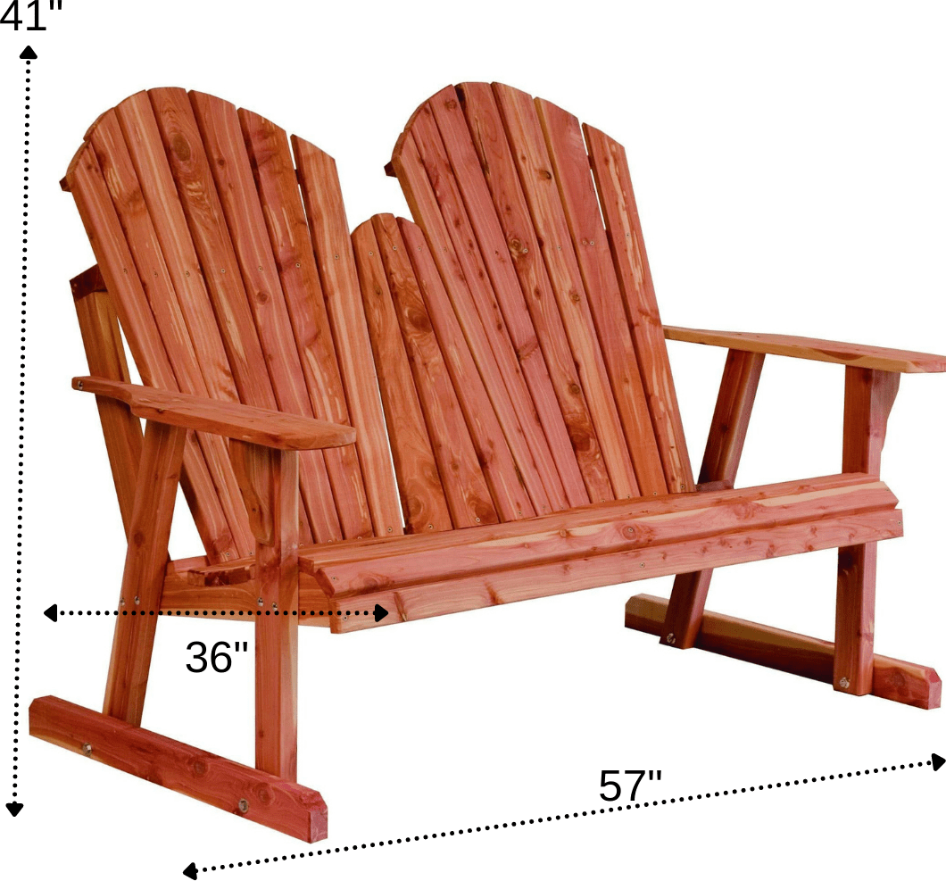 Nature’s Lawn & Patio 4' Love Seat Bench-Rustic Furniture Marketplace