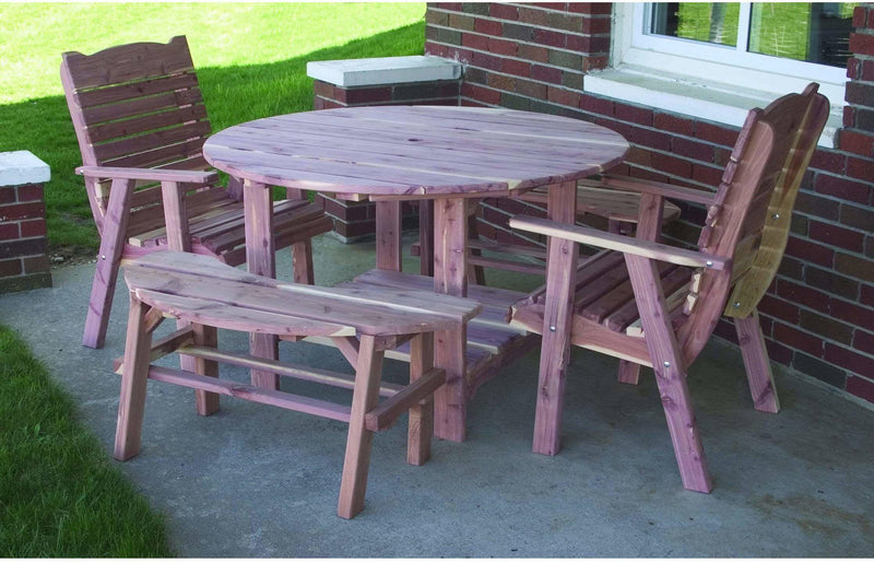 Nature’s Lawn & Patio 48" Wooden Picnic Table-Rustic Furniture Marketplace