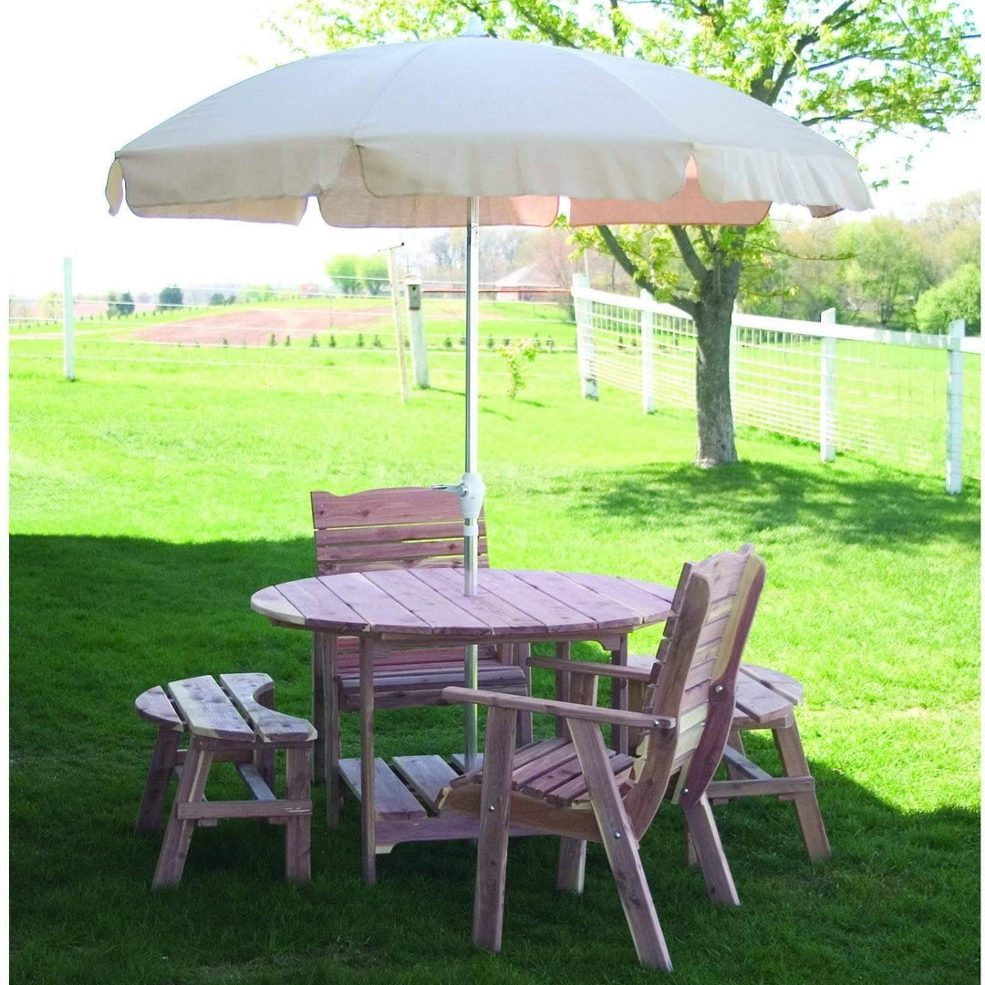 Nature’s Lawn & Patio 48" Wooden Picnic Table-Rustic Furniture Marketplace