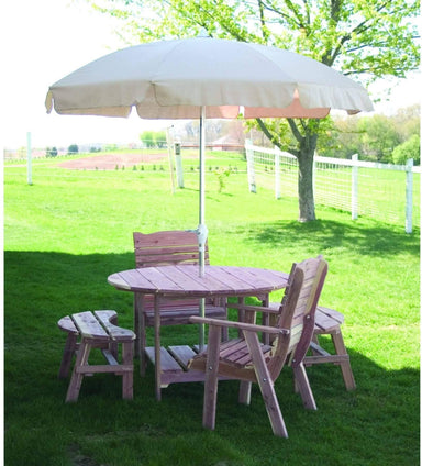 Nature’s Lawn & Patio 48" Wooden Picnic Table-Rustic Furniture Marketplace