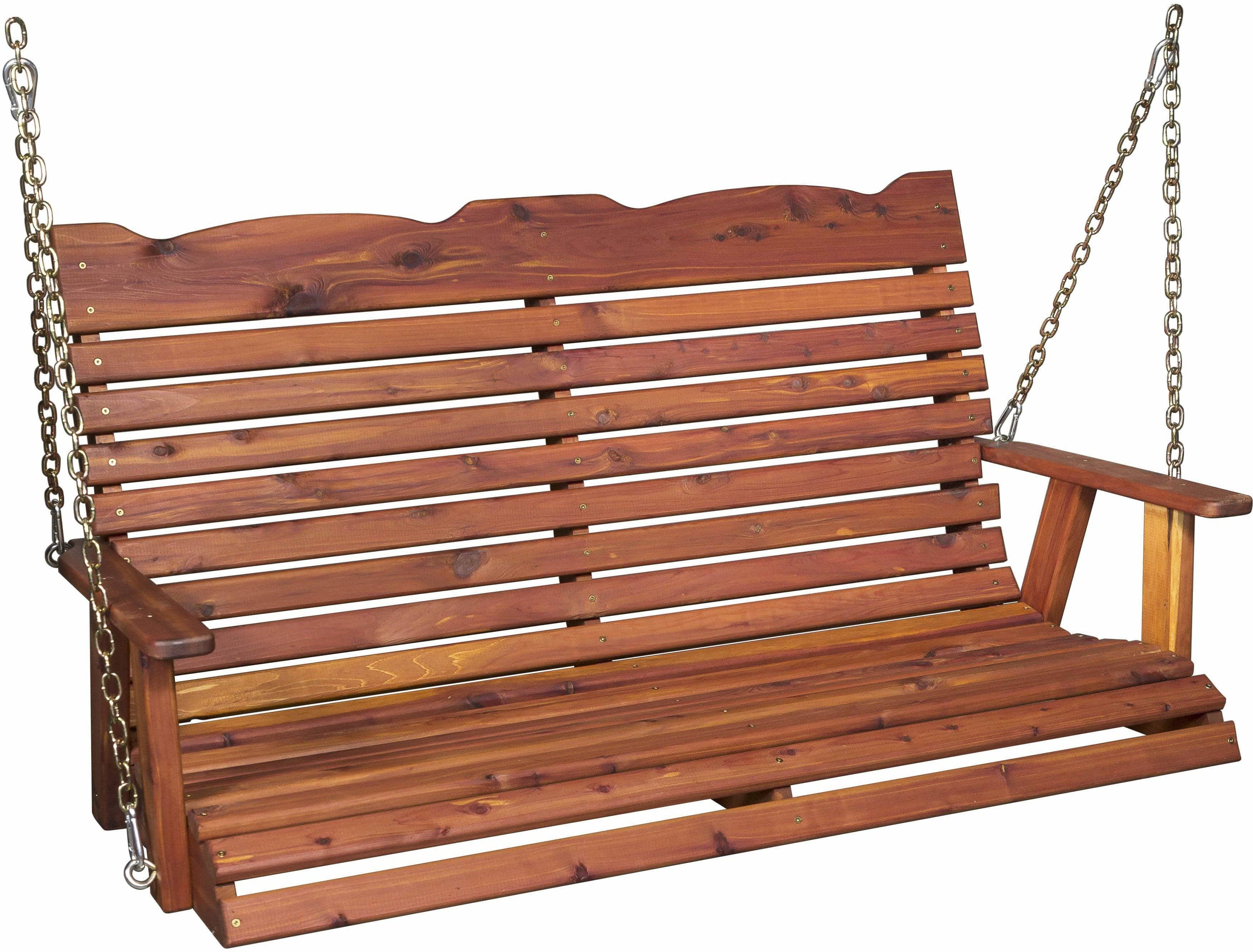 Nature’s Lawn & Patio Cedar Porch Swing-Rustic Furniture Marketplace