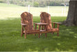 Nature’s Lawn & Patio Double Adirondack Chairs with Table-Rustic Furniture Marketplace