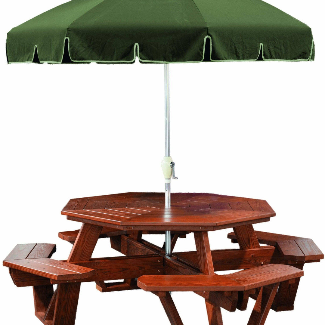 Nature’s Lawn & Patio Octagon Picnic Table-Rustic Furniture Marketplace
