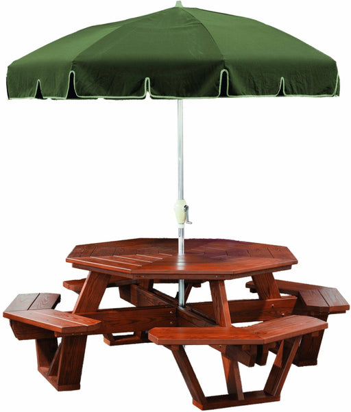 Nature’s Lawn & Patio Octagon Picnic Table-Rustic Furniture Marketplace