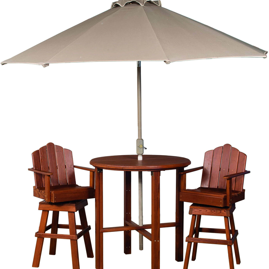 Nature’s Lawn & Patio Outdoor Wood Bistro Table-Rustic Furniture Marketplace