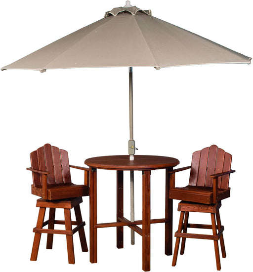 Nature’s Lawn & Patio Outdoor Wood Bistro Table-Rustic Furniture Marketplace