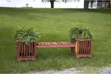 Nature’s Lawn & Patio Planters with Center Sitting Bench-Rustic Furniture Marketplace