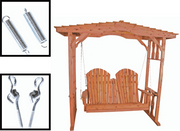 Nature’s Lawn & Patio Swing with Arbor-Rustic Furniture Marketplace