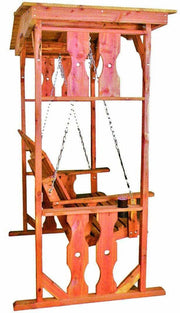 Nature’s Lawn & Patio Swing with Arbor-Rustic Furniture Marketplace