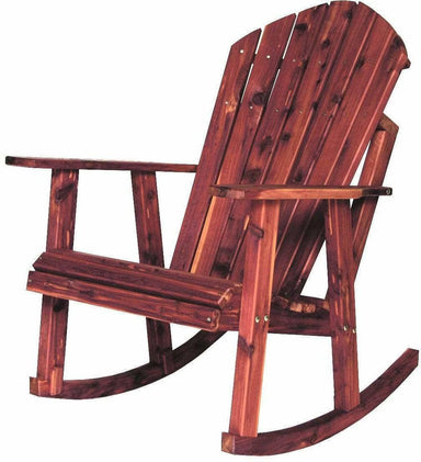 Nature’s Lawn & Patio Wood Adirondack Rocking Chair-Rustic Furniture Marketplace