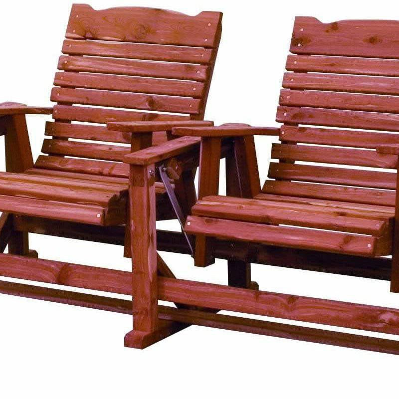Nature’s Lawn & Patio Wood Adirondack Settee-Rustic Furniture Marketplace