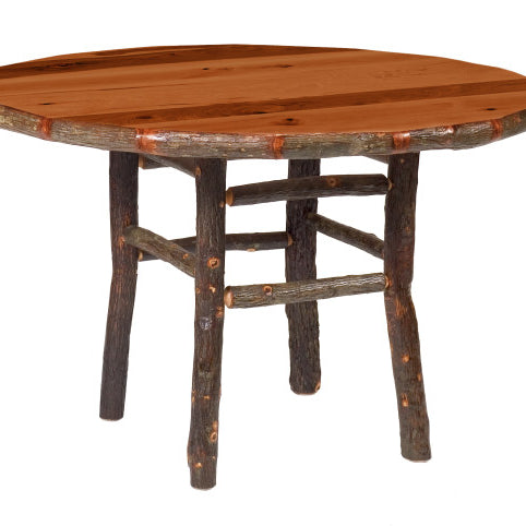 Fireside Lodge Hickory Round Dining Table-Rustic Furniture Marketplace