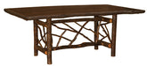 Fireside Lodge Hickory Rectangular Twig Lodge Dining Table-Rustic Furniture Marketplace