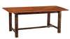 Fireside Lodge Barnwood Rectangular Farmhouse Dining Table-Rustic Furniture Marketplace