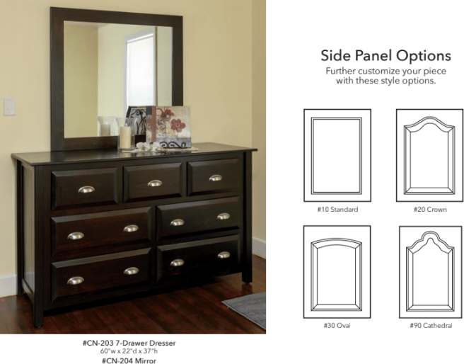 Peachey & Company 7-Drawer Dresser & Mirror - Dressers for Bedroom-Rustic Furniture Marketplace