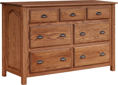 Peachey & Company 7-Drawer Dresser & Mirror - Dressers for Bedroom-Rustic Furniture Marketplace
