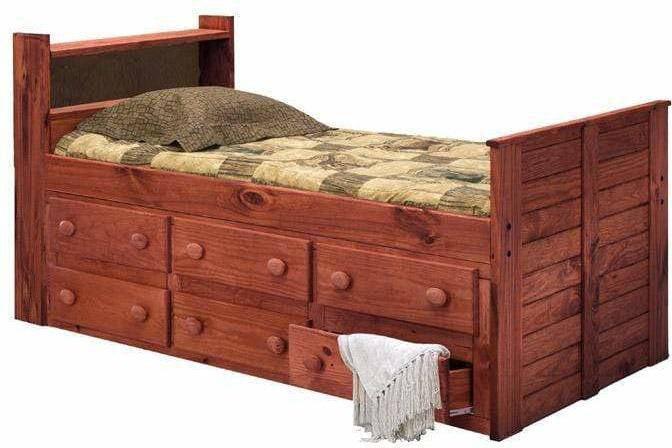 Pine Crafter Furniture Full Captain Bed with Storage-Rustic Furniture Marketplace