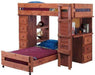 Pine Crafter Furniture Twin Over Twin Student Loft Bed-Rustic Furniture Marketplace