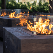 THE OUTDOOR PLUS Catalina Wood Grain Fire Pit-Rustic Furniture Marketplace