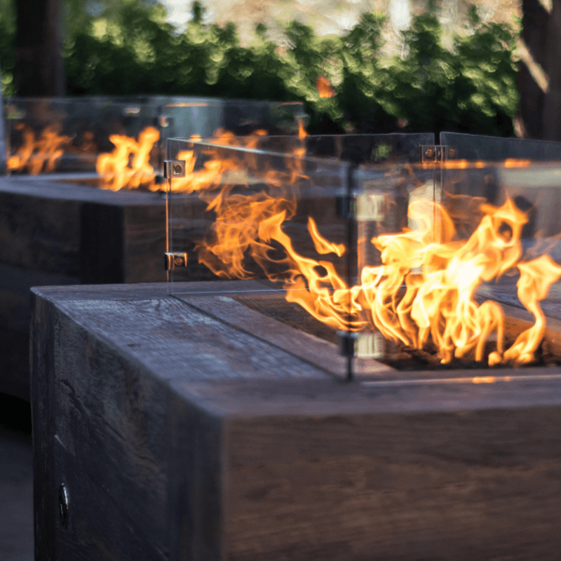 THE OUTDOOR PLUS Catalina Wood Grain Fire Pit-Rustic Furniture Marketplace