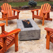 THE OUTDOOR PLUS Coronado Wood Grain Fire Pit-Rustic Furniture Marketplace