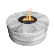 THE OUTDOOR PLUS Sequoia Wood Grain Fire Pit-Rustic Furniture Marketplace