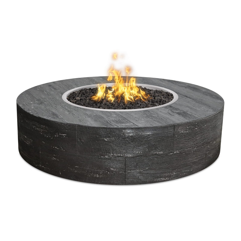 THE OUTDOOR PLUS Sequoia Wood Grain Fire Pit-Rustic Furniture Marketplace