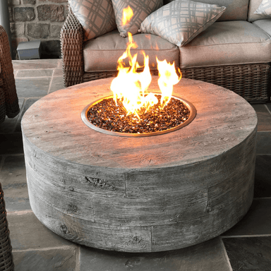 THE OUTDOOR PLUS Sequoia Wood Grain Fire Pit-Rustic Furniture Marketplace