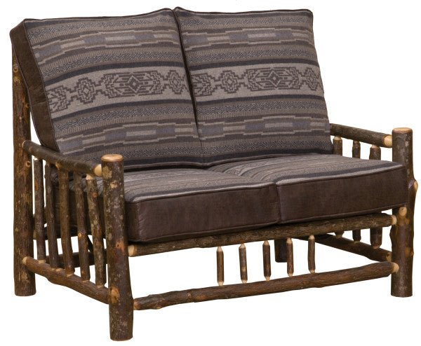 Fireside Lodge Hickory Log Loveseat