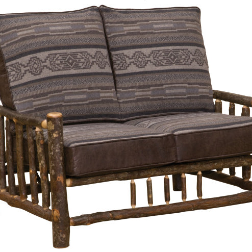 Fireside Lodge Hickory Log Loveseat