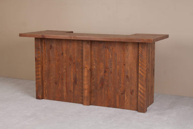 Viking Log 84 Inch Barnwood Bar-Rustic Furniture Marketplace