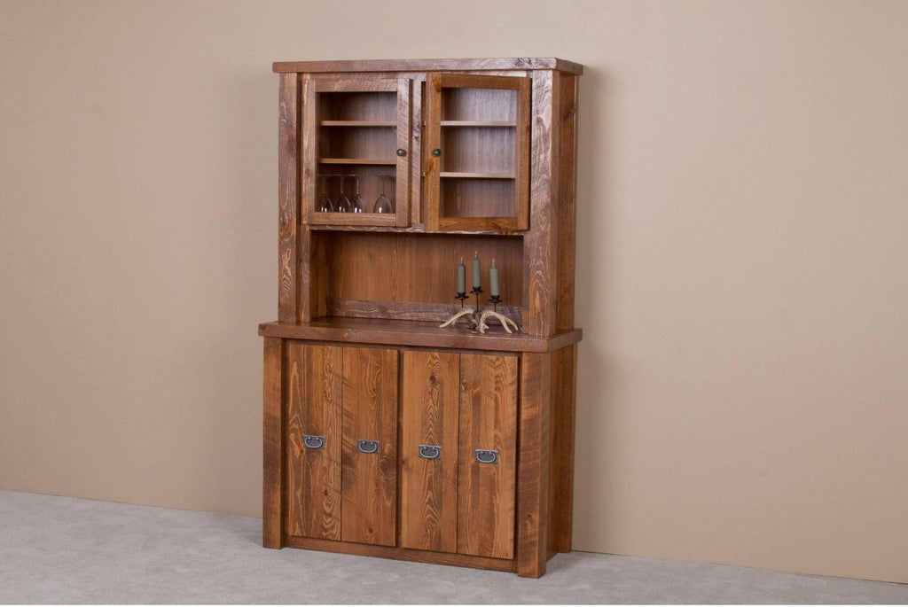 Viking Log Barnwood Buffet-Rustic Furniture Marketplace