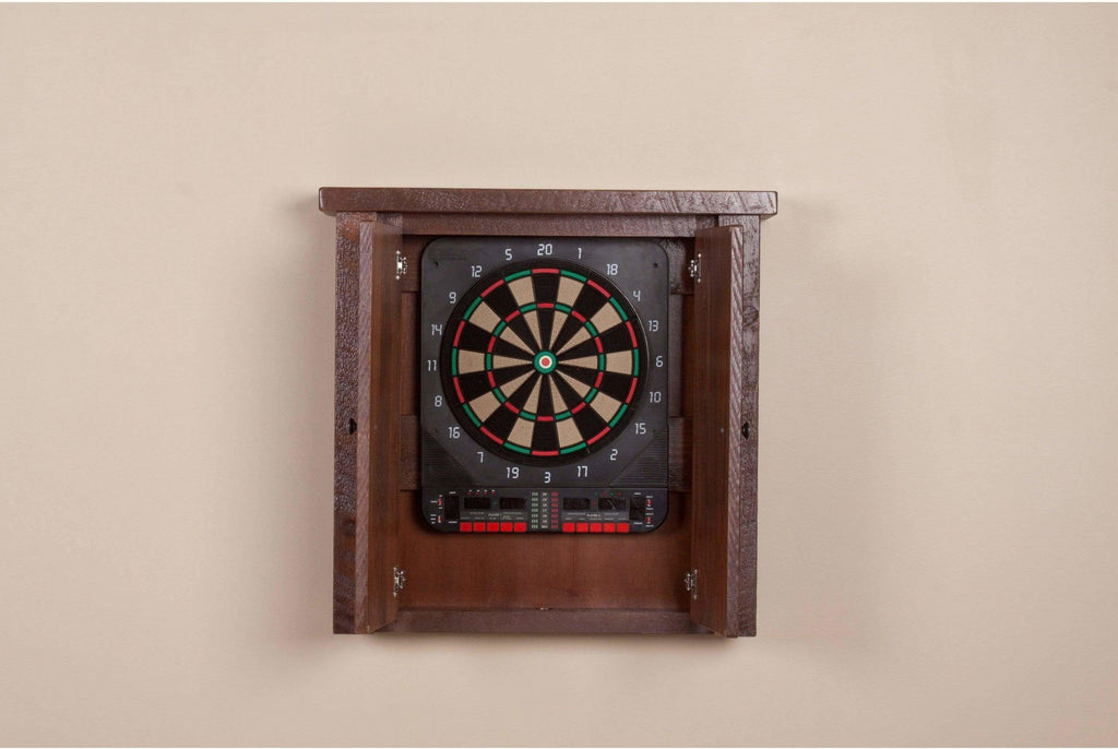 Viking Log Barnwood Dartboard Cabinet-Rustic Furniture Marketplace