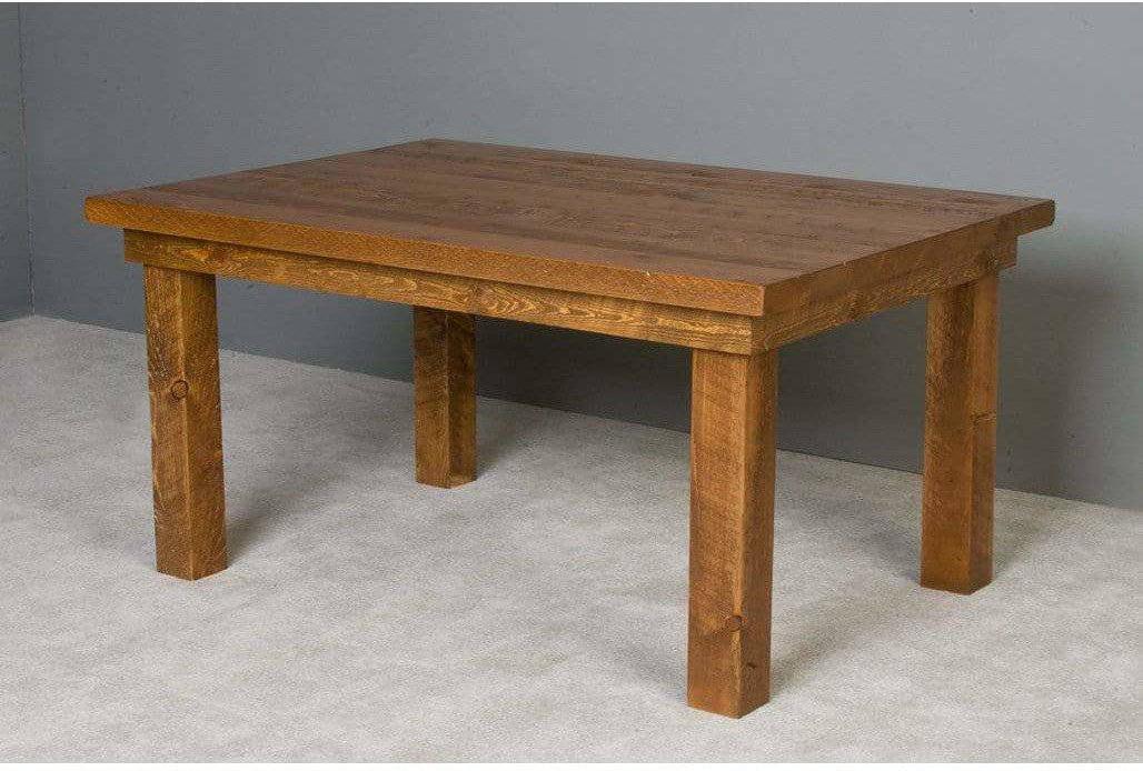 Viking Log Barnwood Farm Table-Rustic Furniture Marketplace