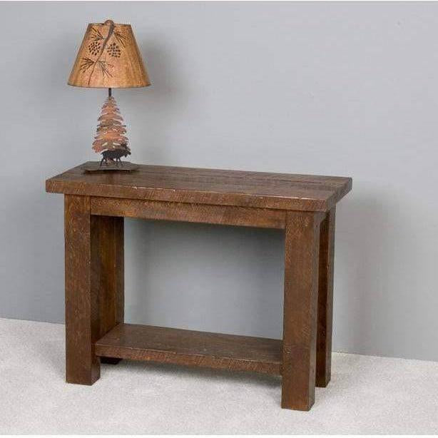 Viking Log Barnwood Sofa Table-Rustic Furniture Marketplace