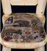 Viking Log Barnwood Upholstered Dining Chair-Rustic Furniture Marketplace