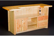 Viking Log Northwoods 84" Log Bar with Liquid Glass-Rustic Furniture Marketplace