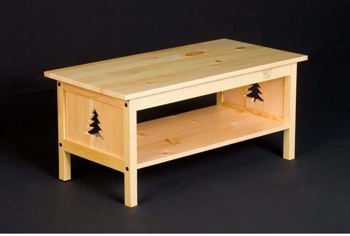 Viking Log Pine Coffee Table-Rustic Furniture Marketplace