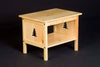 Viking Log Pine End Table-Rustic Furniture Marketplace