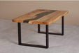 Viking Log Resin River Coffee Table-Rustic Furniture Marketplace