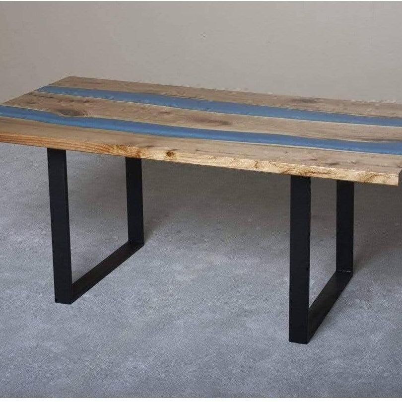 Viking Log Resin River Dining Table-Rustic Furniture Marketplace