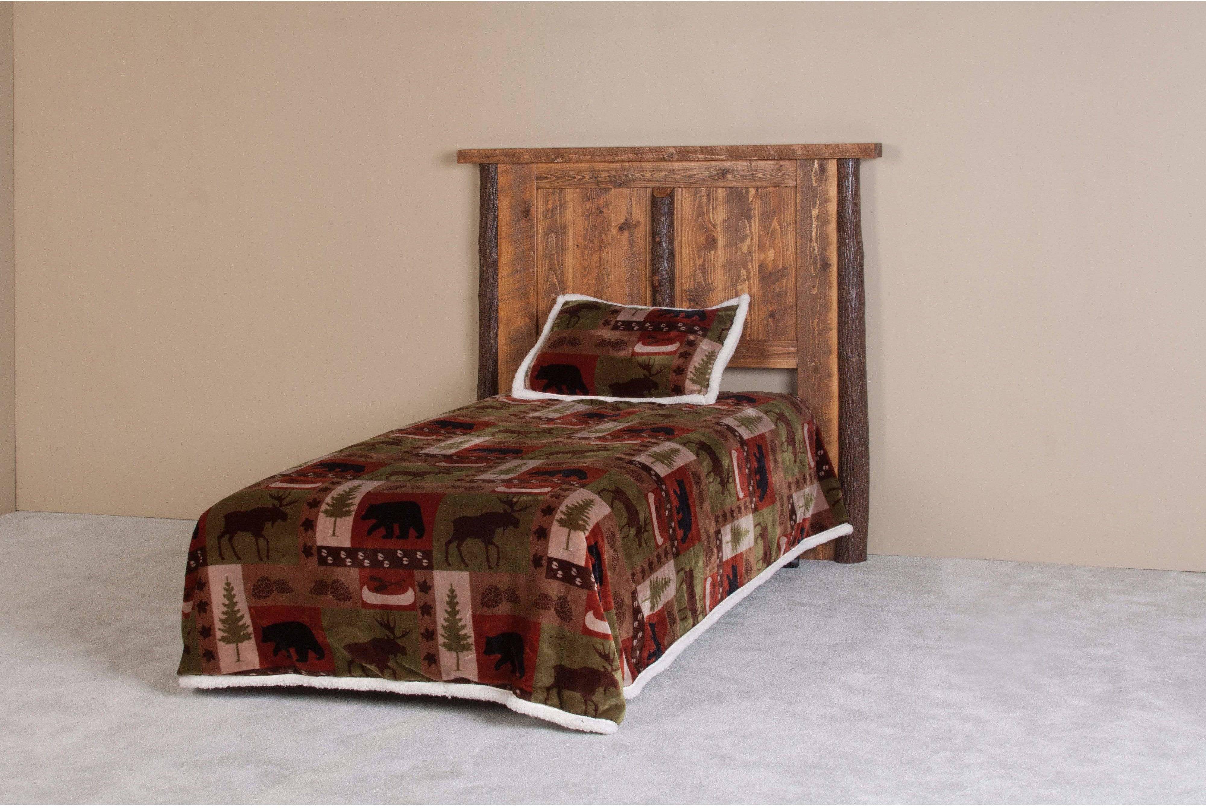 Viking Log Rocky Creek Sawtooth Hickory Bed-Rustic Furniture Marketplace