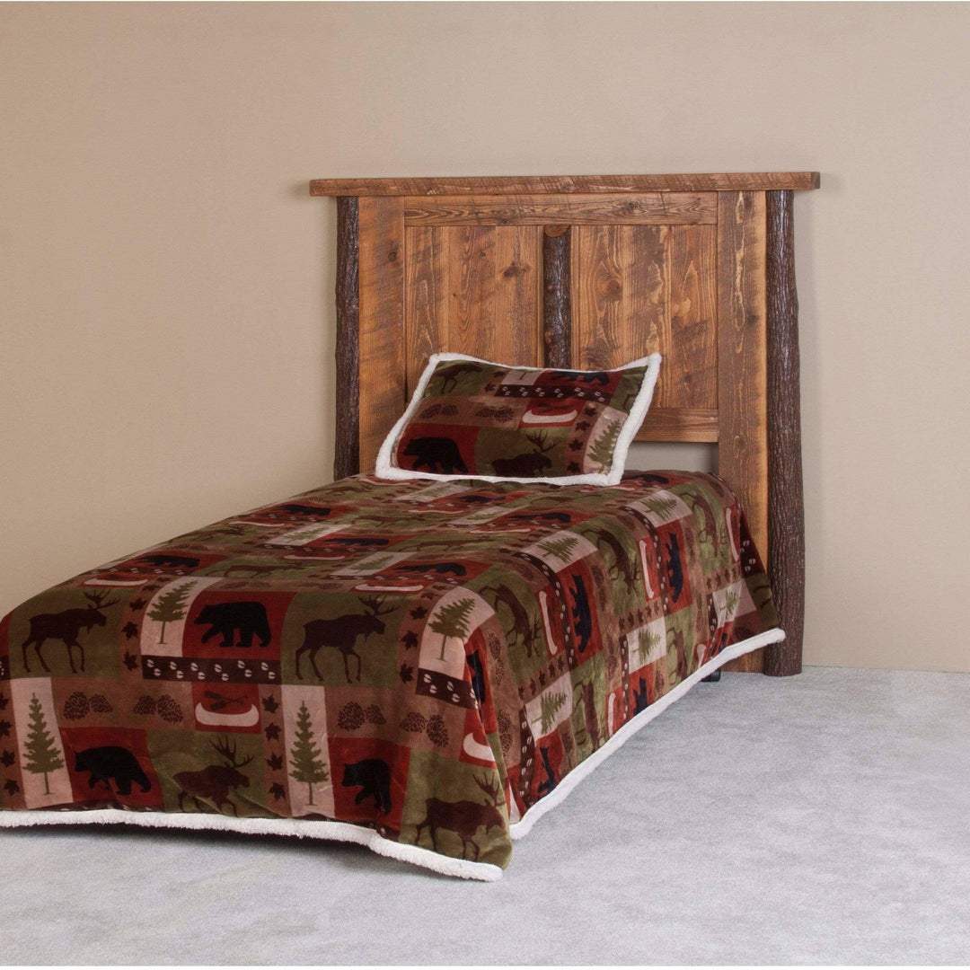 Viking Log Rocky Creek Sawtooth Hickory Bed-Rustic Furniture Marketplace