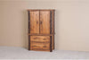 Viking Log Sawtooth Hickory 2 Drawer Armoire-Rustic Furniture Marketplace