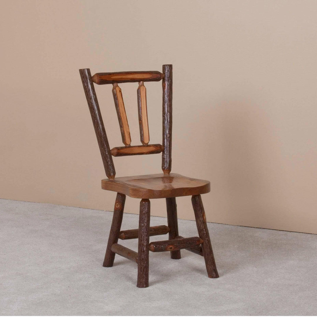 Viking Log Sawtooth Hickory Dining Chair-Rustic Furniture Marketplace