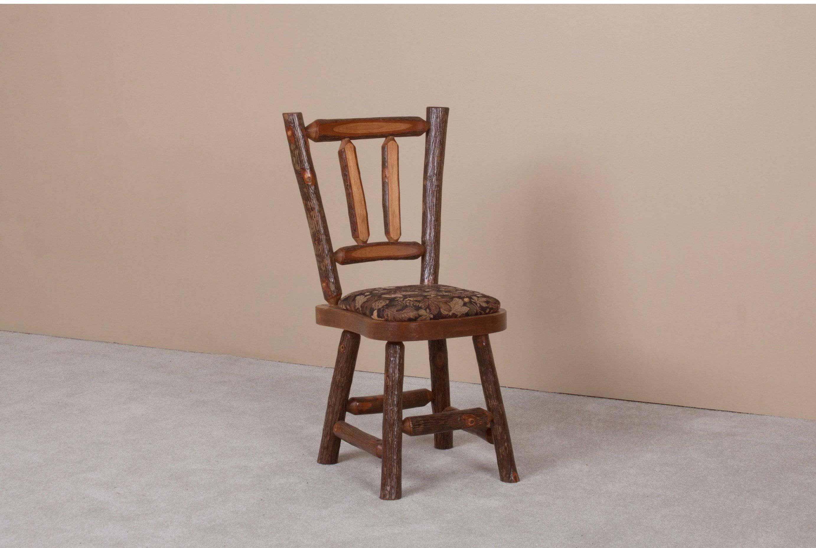 Viking Log Sawtooth Hickory Dining Chair-Rustic Furniture Marketplace